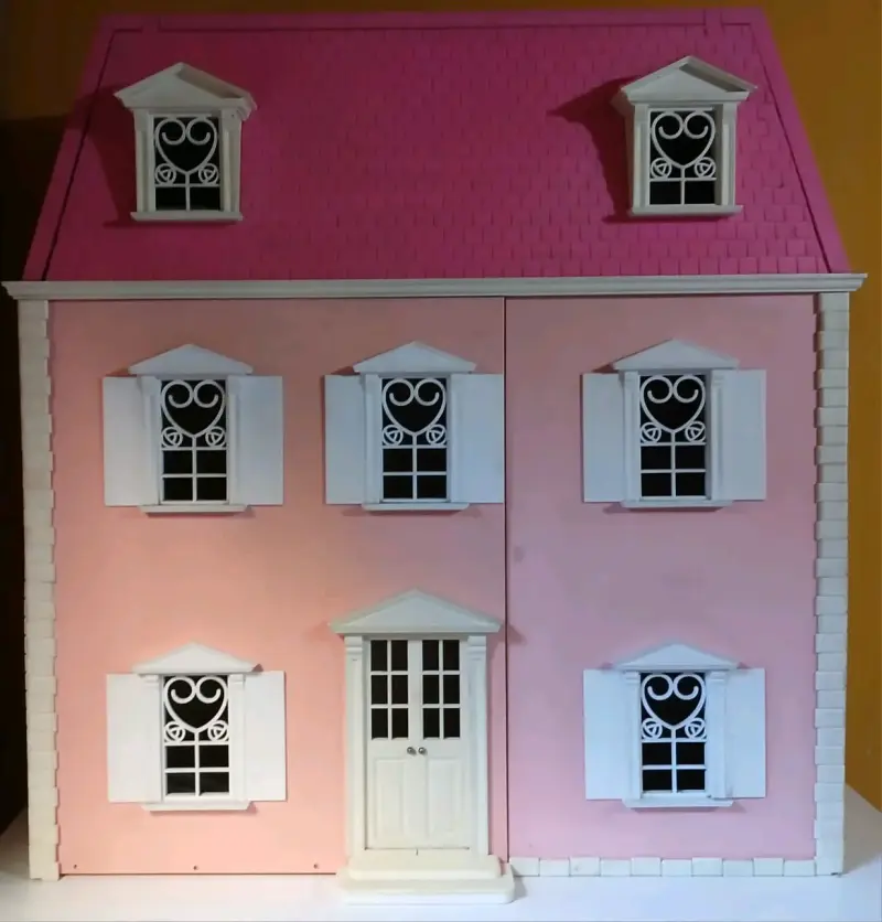 Casa de muñecas rosada grande hello kitty - 1