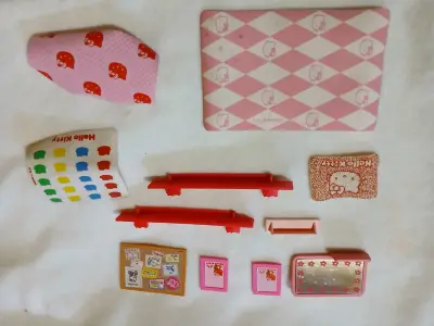 Casa de muñecas rosada grande hello kitty - miniatura 5