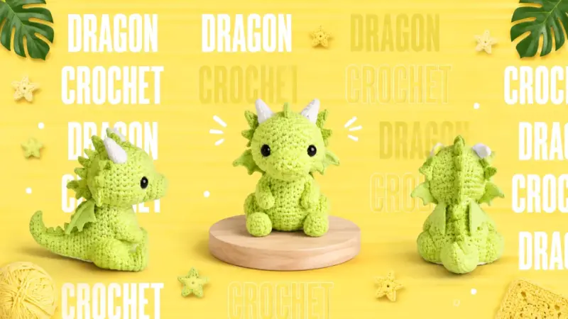 Dragón Crochet Múltiples colores - 3