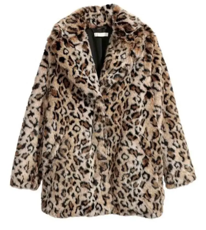 Abrigo de leopardo estilo peluche L/Xl - 1