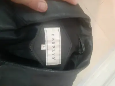 Chaqueta de cuero negra Barneys - miniatura 1