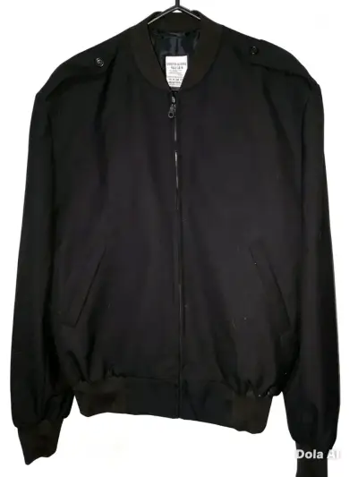 Chaqueta negra bomber - miniatura 1