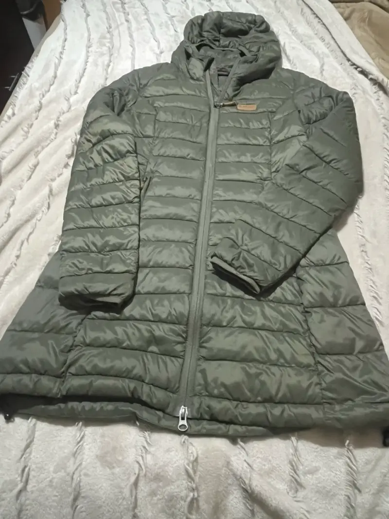 Parka acolchada verde oliva - 1