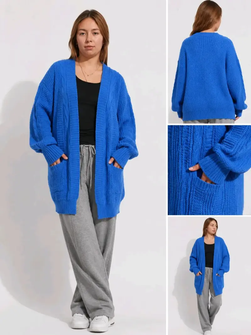 Cárdigan azul oversize nuevo