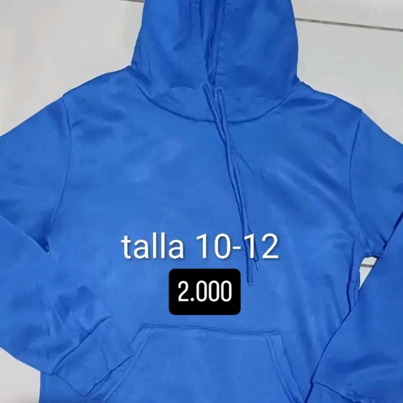 Polerón azul talla 10-12 - 1