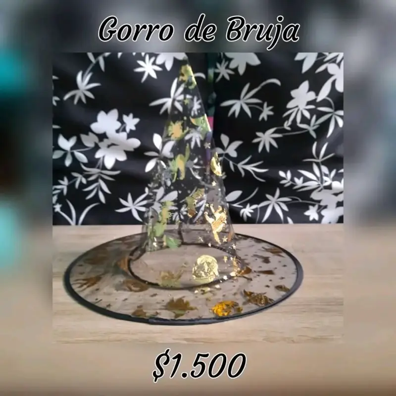 Gorro de bruja decorativo