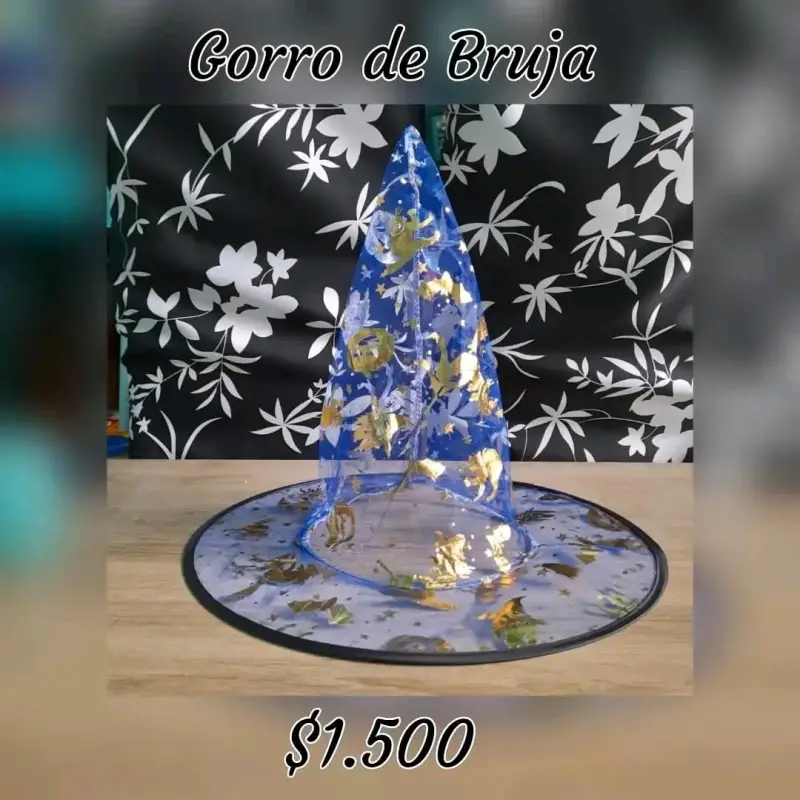 Gorro de bruja azul