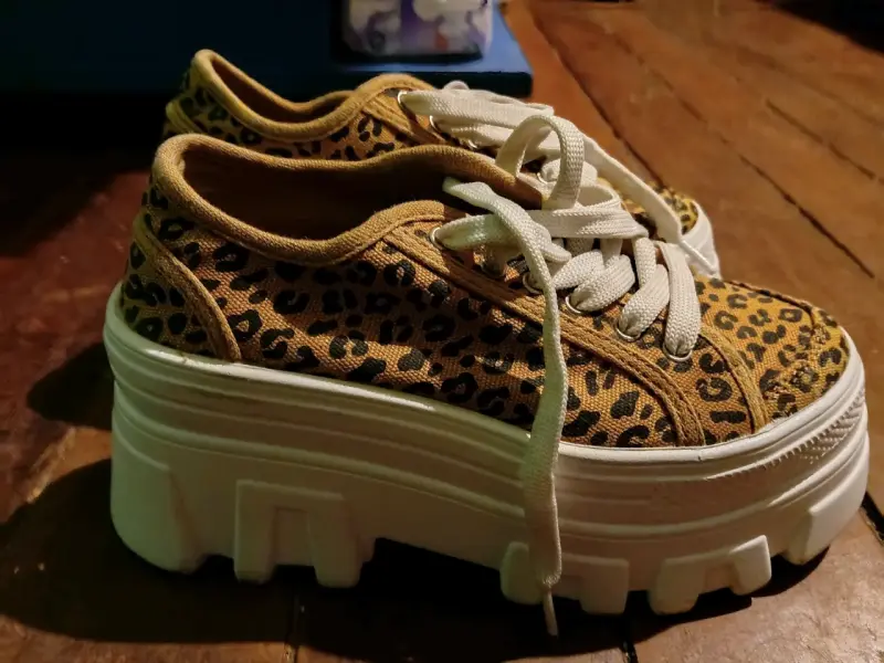 Zapatillas plataforma leopardo - 1