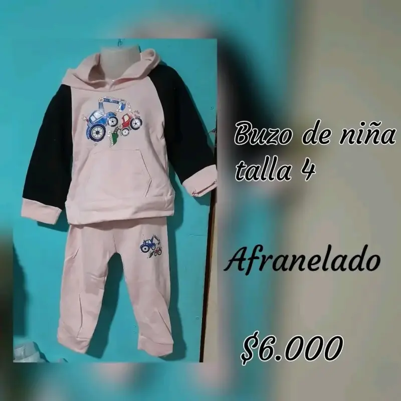 Buzo de niña afranelado