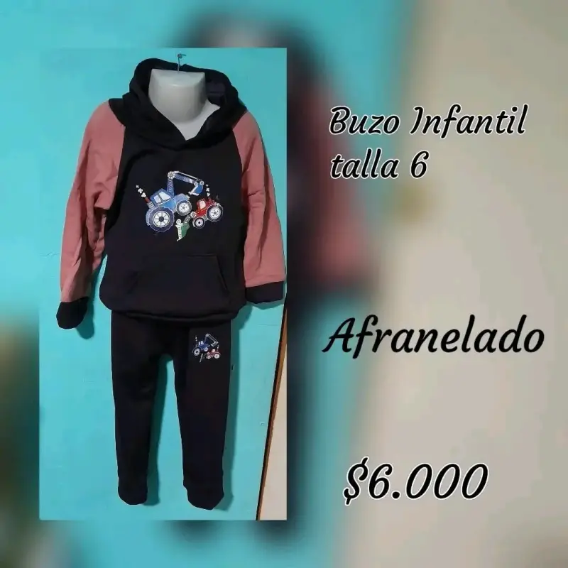 Buzo infantil afanelado