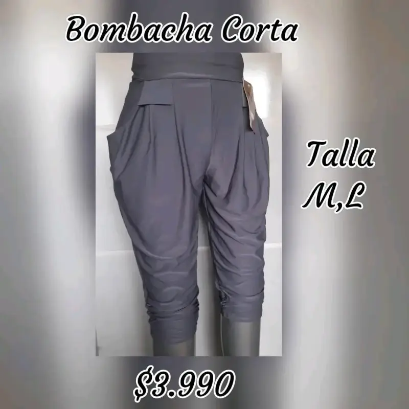 Bombacha corta gris