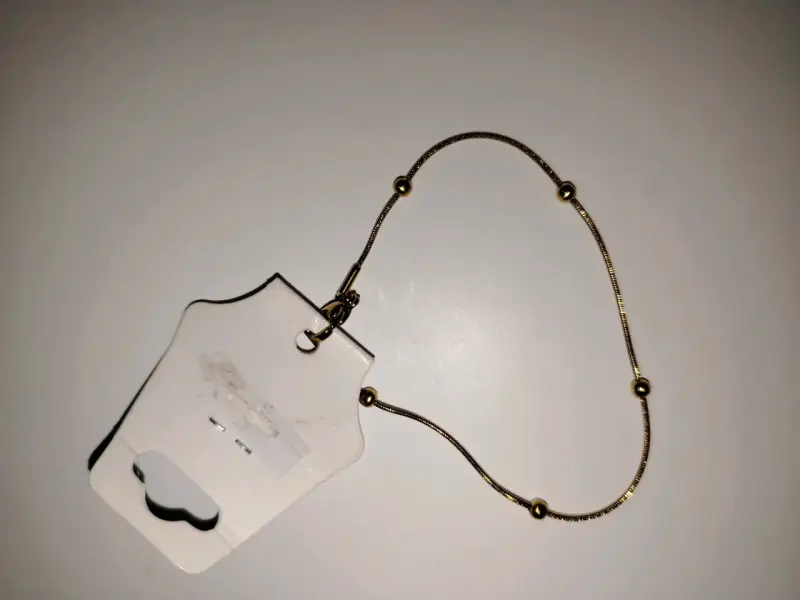 Pulsera dorada ajustable