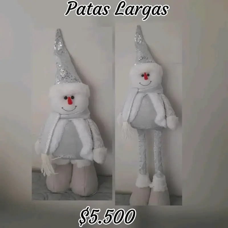 Muñeco navideño patas largas