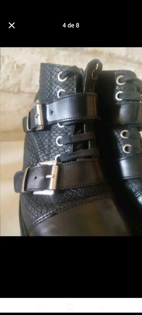 Botines negros Zappa con hebillas número 35 - 4