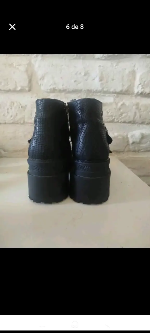 Botines negros Zappa con hebillas número 35 - 6