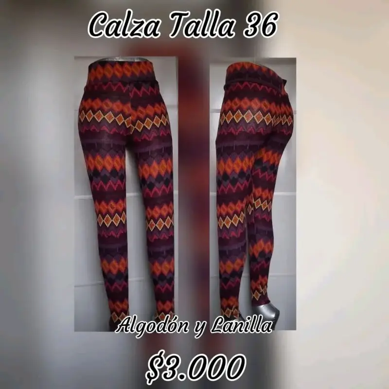 Calza estampada talla 36