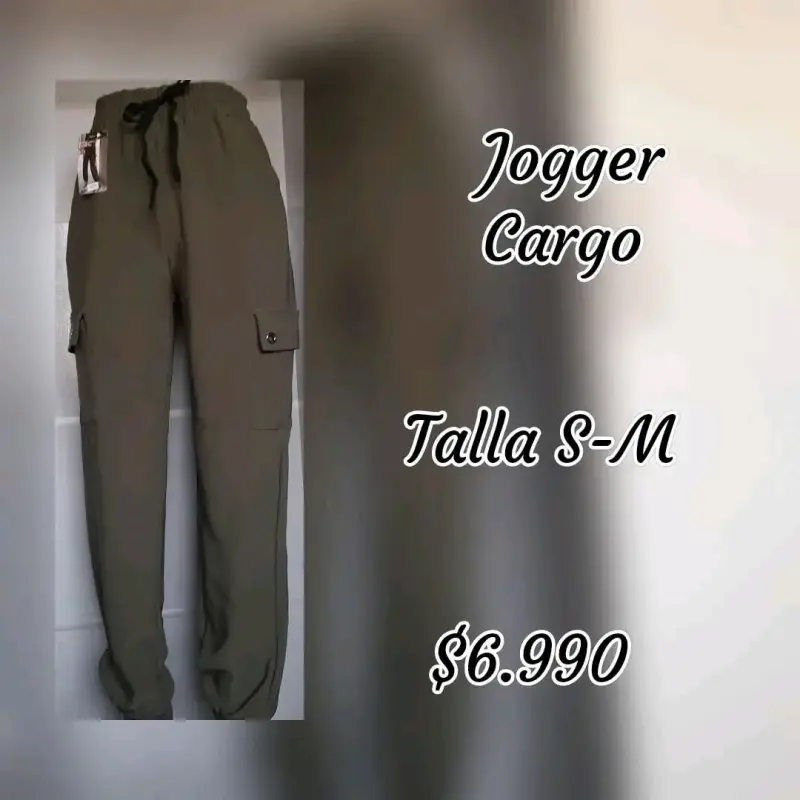 Jogger cargo verde S-M