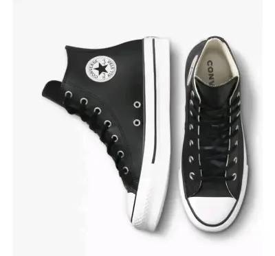 Zapatillas negras alta caña converse - miniatura 1