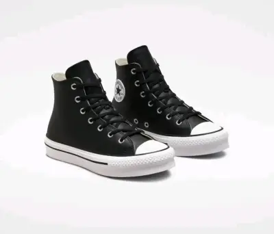 Zapatillas negras alta caña converse - miniatura 2