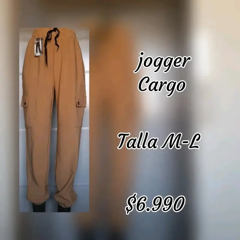 Jogger cargo beige