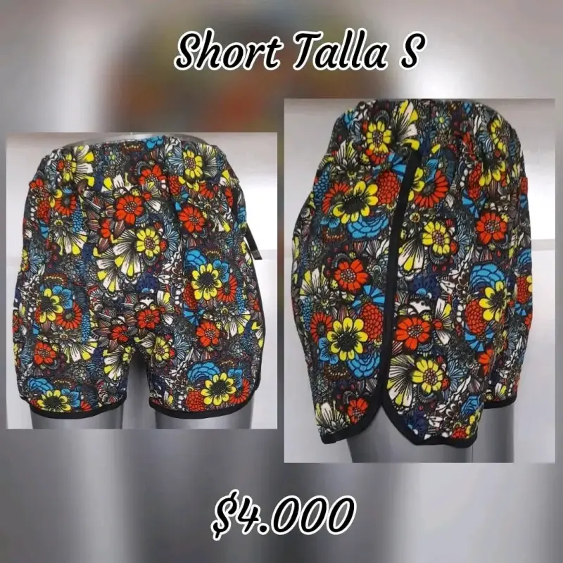 Short estampado floreado