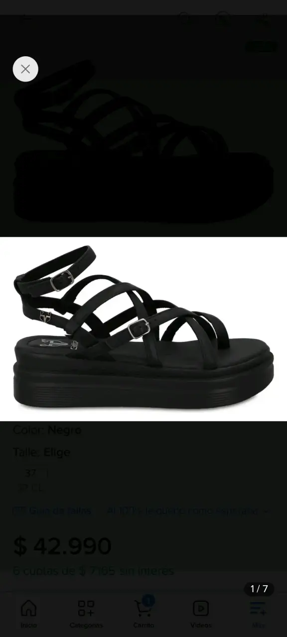 Sandalias negras con plataforma - 3