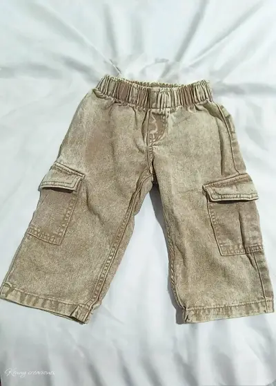Pantalones de niña color beige - miniatura 1
