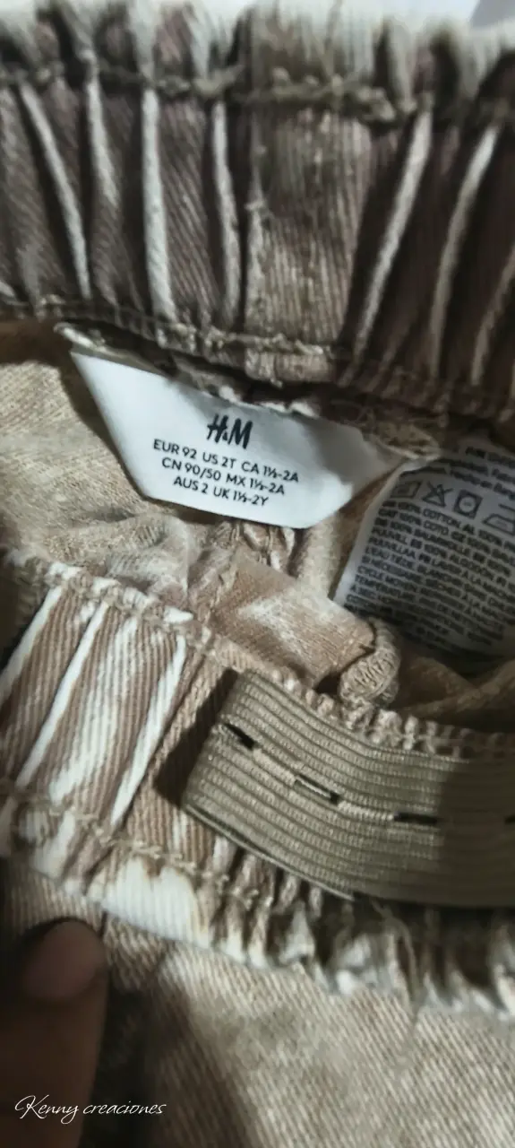 Pantalones de niña color beige - 2