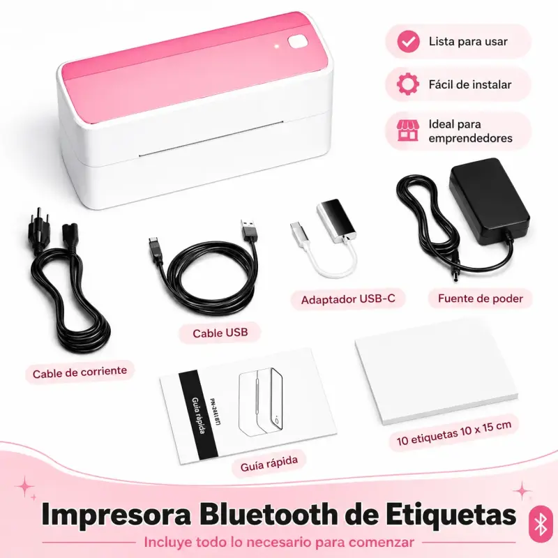 Impresora Etiquetas Phomemo 241-BT Bluetooth/USB - 2