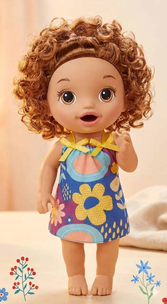 Muñeca de juguete con vestido - 2
