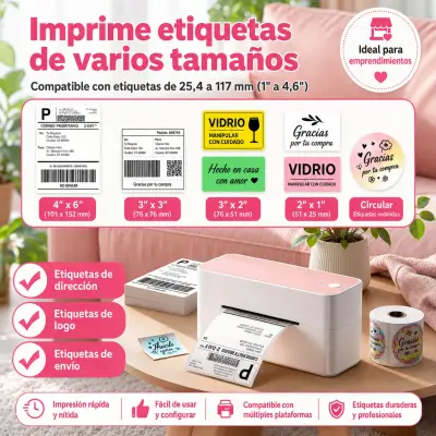 Impresora Etiquetas Phomemo 241-BT Bluetooth/USB - miniatura 3