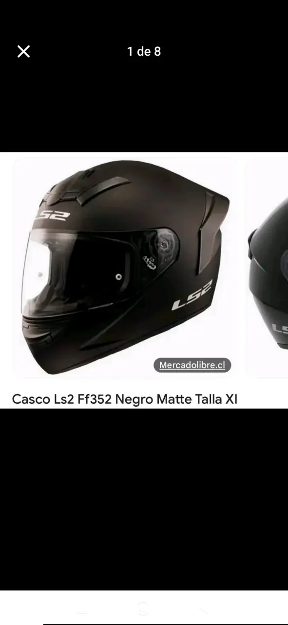 Casco LS2 FF352 Negro Matte - 1