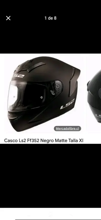 Casco LS2 FF352 Negro Matte - miniatura 1