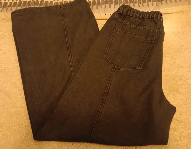 Pantalones anchos negros - 3