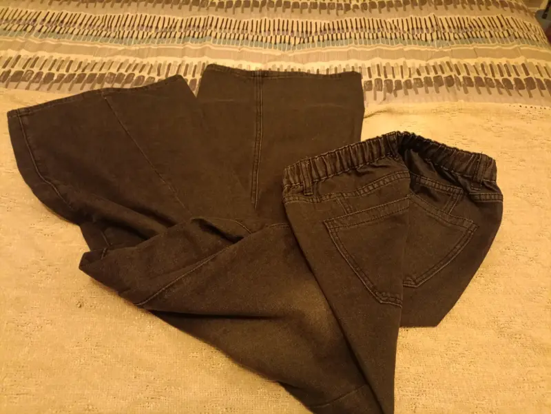 Pantalones anchos negros - 4
