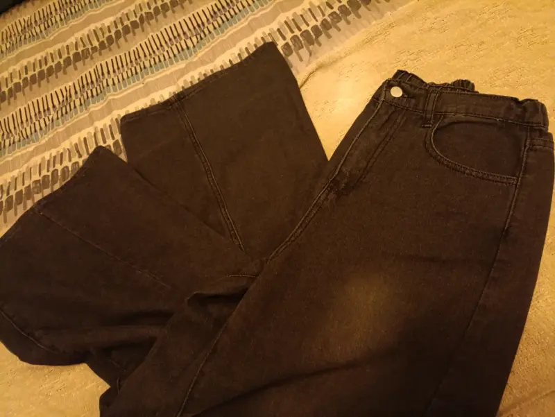 Pantalones anchos negros - 5
