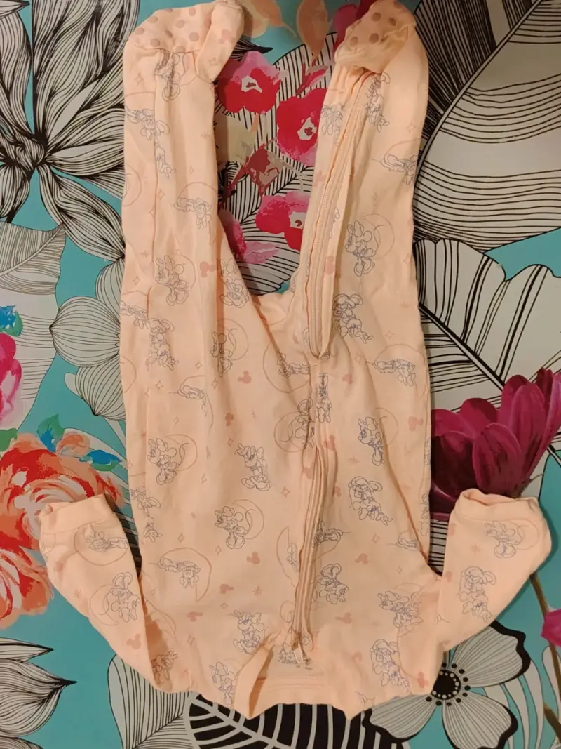 Pijama de bebé estampado rosa - 1