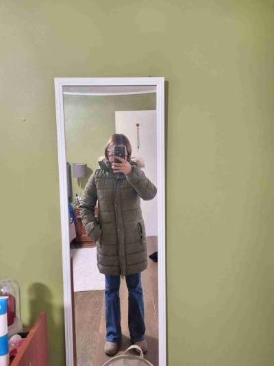 Parka verde con capucha - miniatura 1