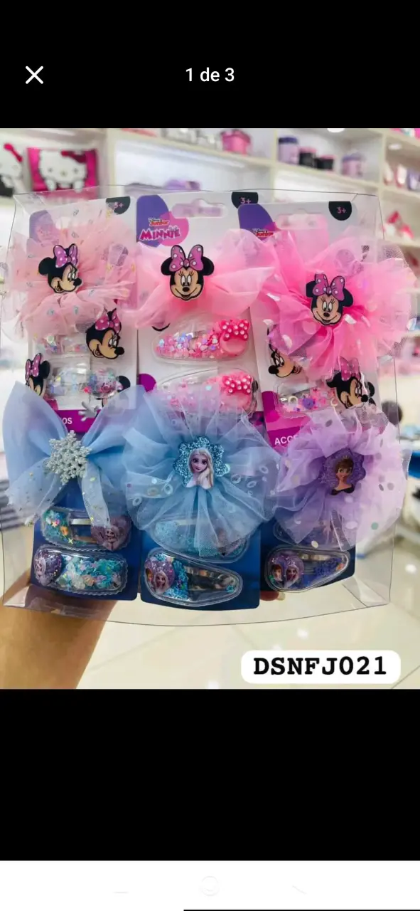 Set de accesorios Minnie y Frozen