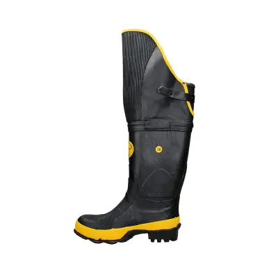 Botas de goma negras corsarias - miniatura 1