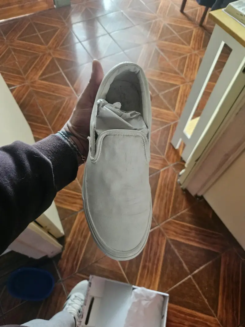 Zapatillas blancas slip-on - 3