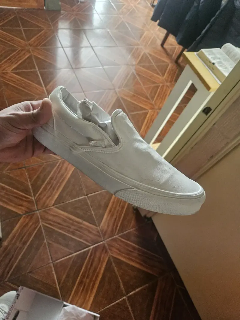 Zapatillas blancas slip-on - 4