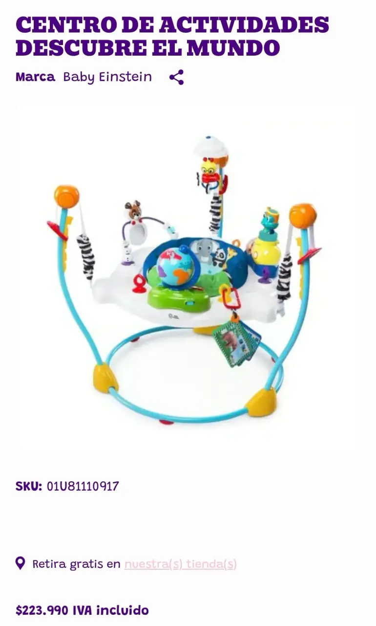 Centro de actividades Baby Einstein - 1
