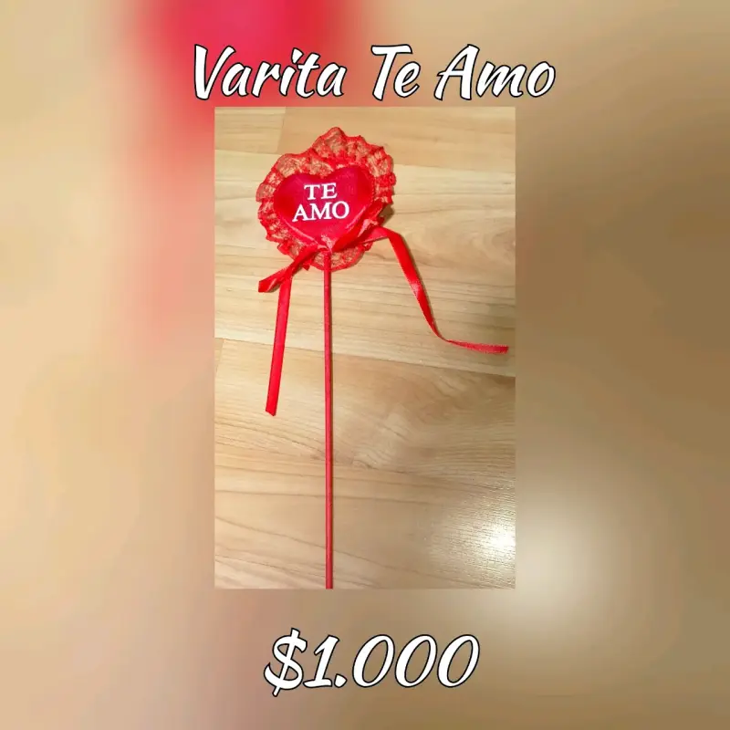 Varita roja 'Te Amo'