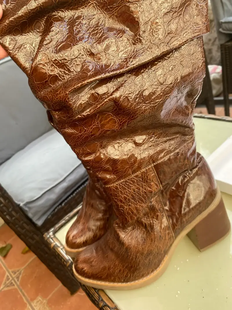 Botas de cuero marrón - 2