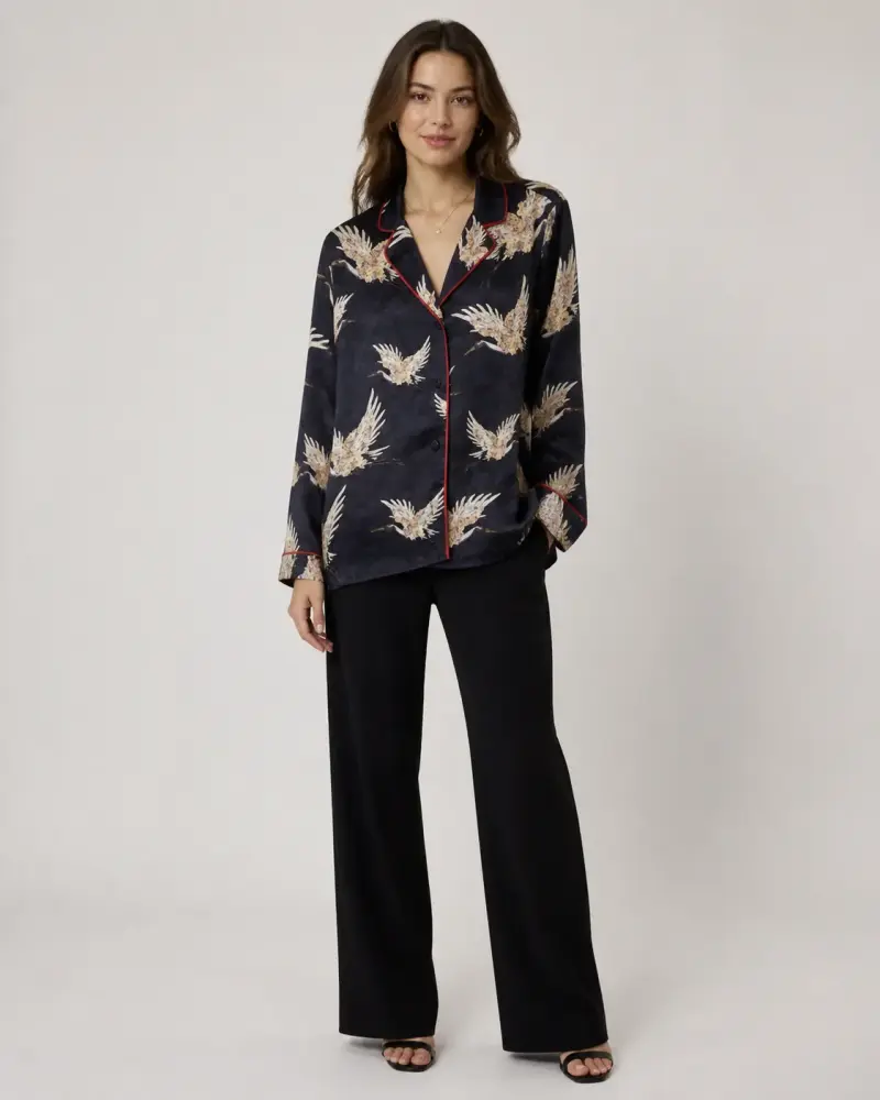 Blazer estampado negro - 1