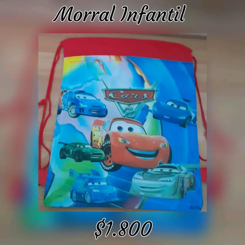 Morral infantil Cars