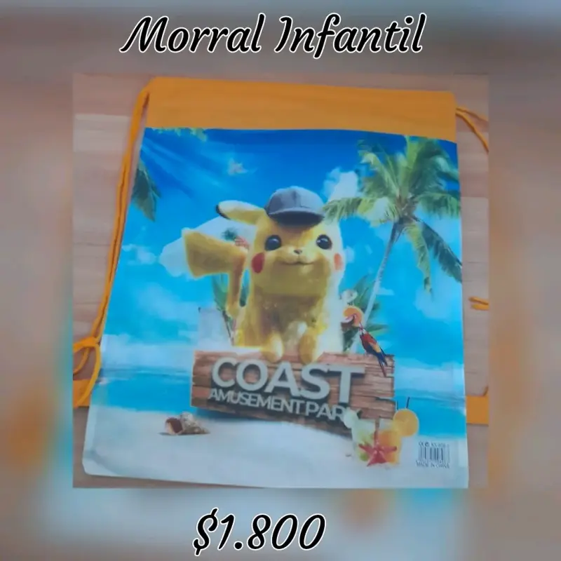 Morral Infantil Pikachu
