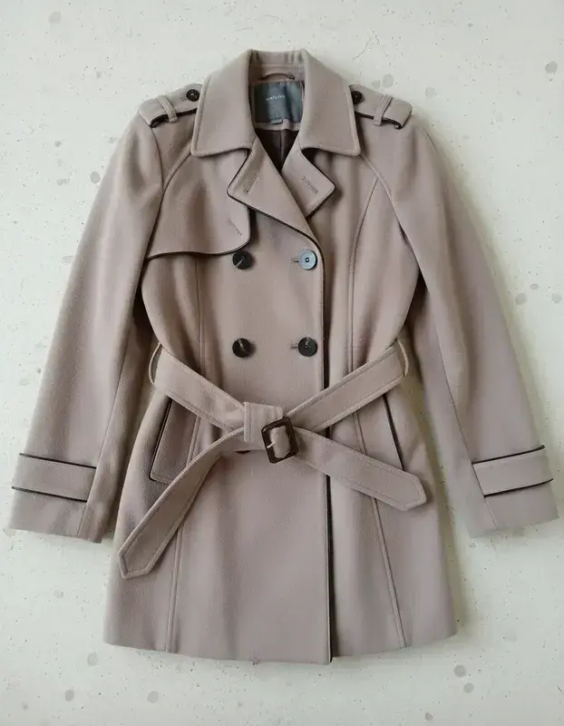 Abrigo trench beige mujer - 5