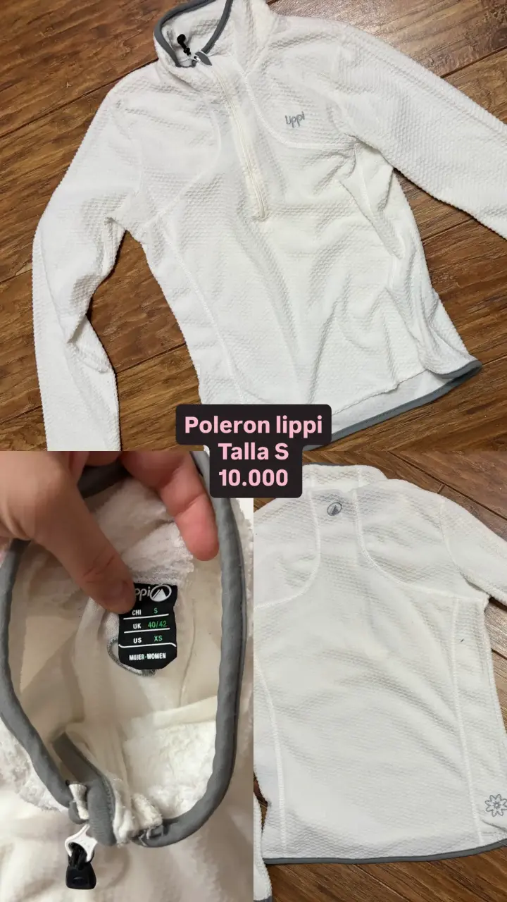Polerón blanco Lippi talla S
